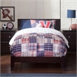 Orlando Twin XL Solid Wood Foundation Bed in Espresso