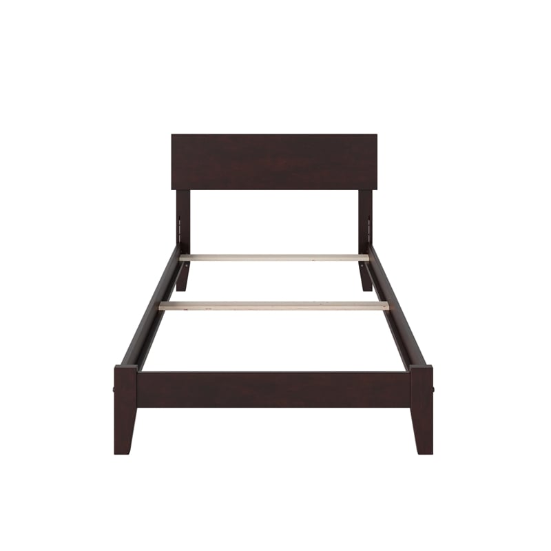 Orlando Twin XL Solid Wood Foundation Bed in Espresso