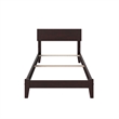 Orlando Twin XL Solid Wood Foundation Bed in Espresso