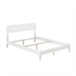 Orlando Full Solid Wood Foundation Bed in White