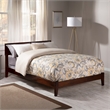 Orlando Full Solid Wood Foundation Bed in Walnut