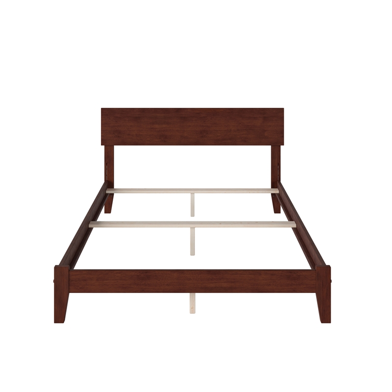 Orlando Full Solid Wood Foundation Bed in Walnut