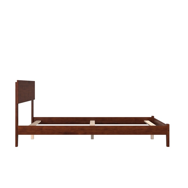 Orlando Full Solid Wood Foundation Bed in Walnut