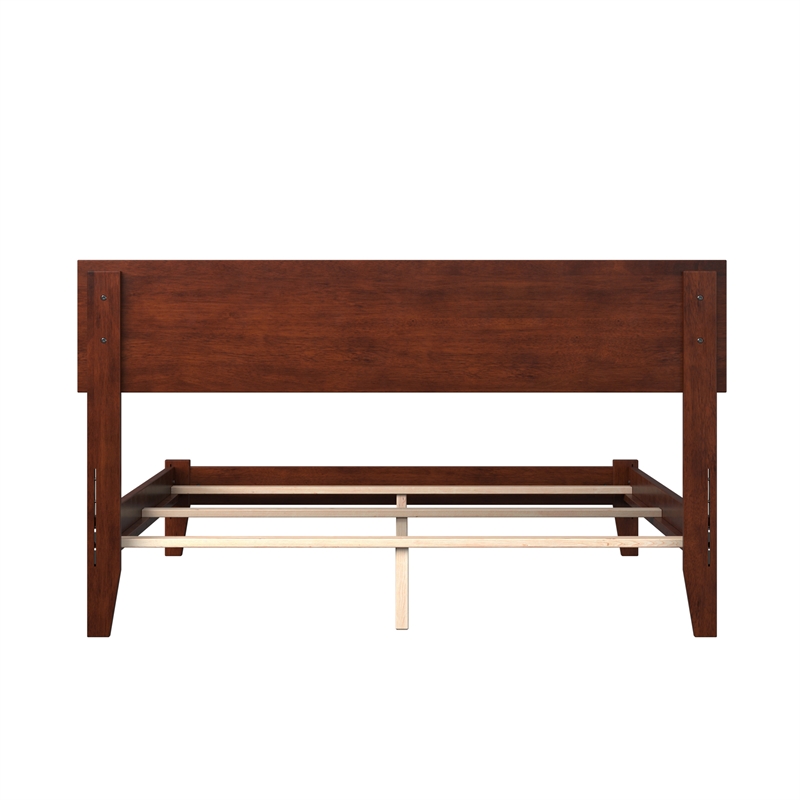 Orlando Full Solid Wood Foundation Bed in Walnut