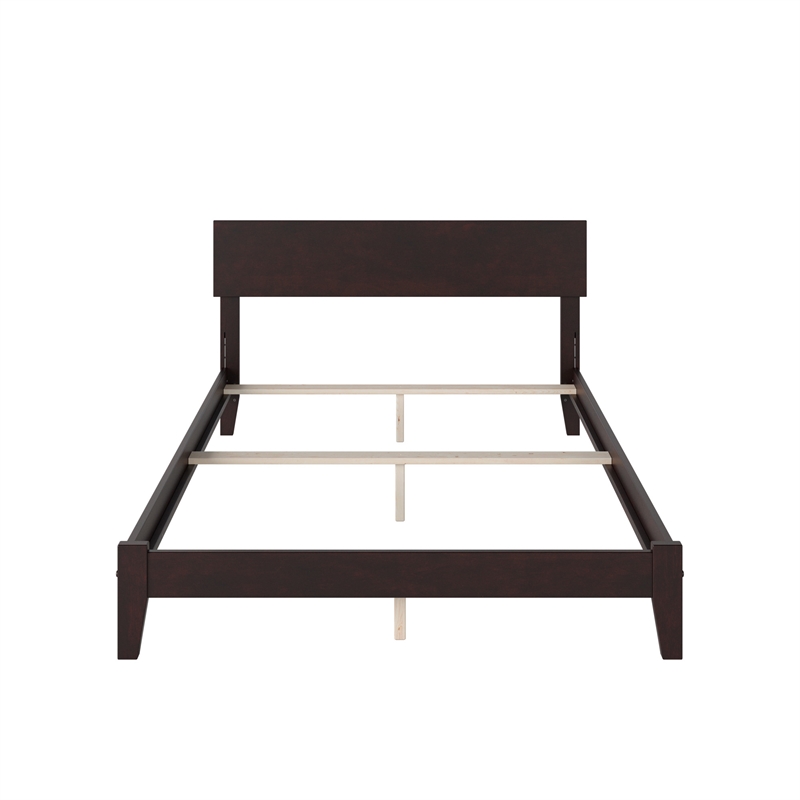 Orlando King Solid Wood Foundation Bed in Espresso