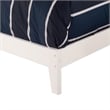 Nantucket Twin Solid Wood Foundation Bed in White