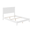 Nantucket Full Solid Wood Foundation Bed in White