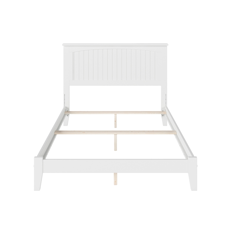 Nantucket Full Solid Wood Foundation Bed in White