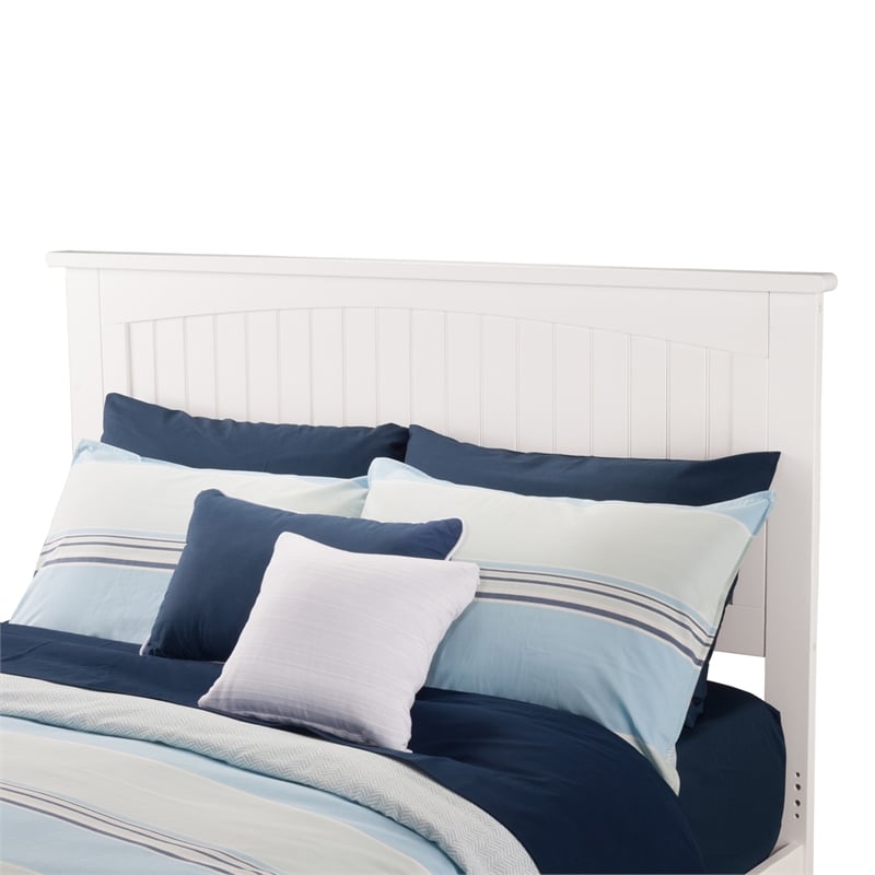 Nantucket Full Solid Wood Foundation Bed in White