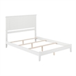 Nantucket Queen Solid Wood Foundation Bed in White