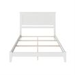 Nantucket Queen Solid Wood Foundation Bed in White