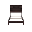 AFI Newport Twin XL Solid Wood Bookcase Bed in Espresso
