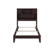 AFI Newport Twin Bookcase Solid Wood Bed in Espresso