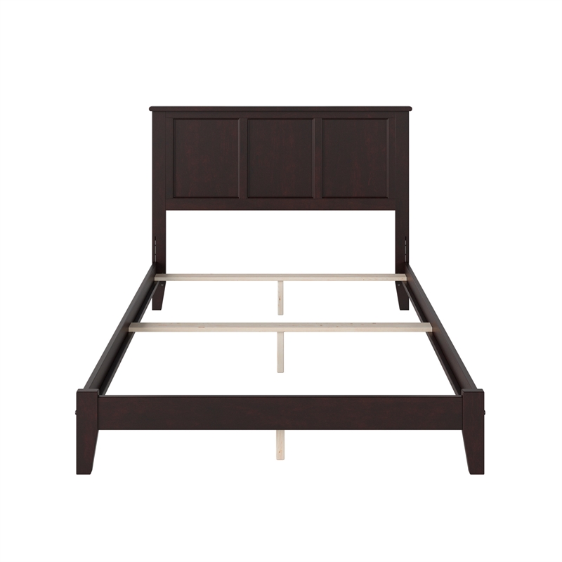 Madison Full Solid Wood Foundation Bed in Espresso