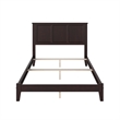 Madison Full Solid Wood Foundation Bed in Espresso
