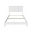 Madison Queen Solid Wood Foundation Bed in White
