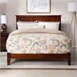 Madison King Solid Wood Foundation Bed in Walnut