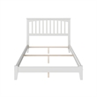 Mission Full Solid Wood Foundation Bed in White