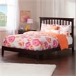 Mission Queen Solid Wood Foundation Bed in Espresso
