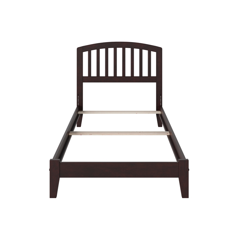 Richmond Twin XL Solid Wood Foundation Bed in Espresso