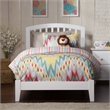 Richmond Twin XL Solid Wood Foundation Bed in White