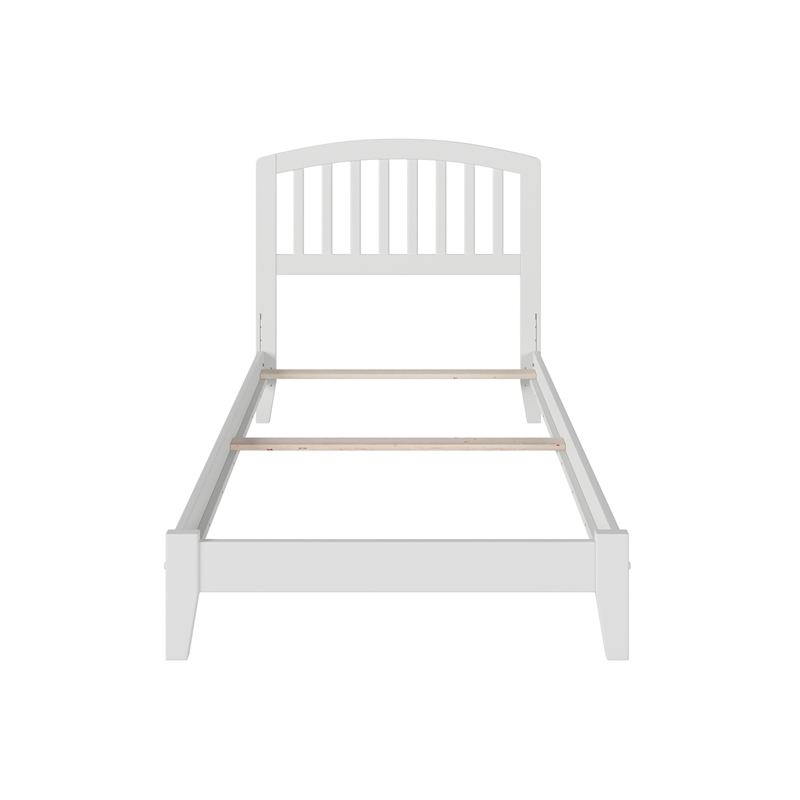 Richmond Twin XL Solid Wood Foundation Bed in White
