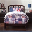 Richmond Twin Solid Wood Foundation Bed in Espresso