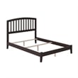 Richmond Full Solid Wood Foundation Bed in Espresso
