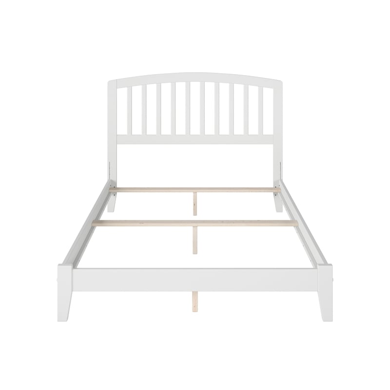 Richmond Full Solid Wood Foundation Bed in White
