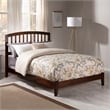 Richmond Full Solid Wood Foundation Bed in Walnut