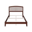 Richmond Full Solid Wood Foundation Bed in Walnut