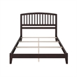 Richmond Queen Solid Wood Foundation Bed in Espresso