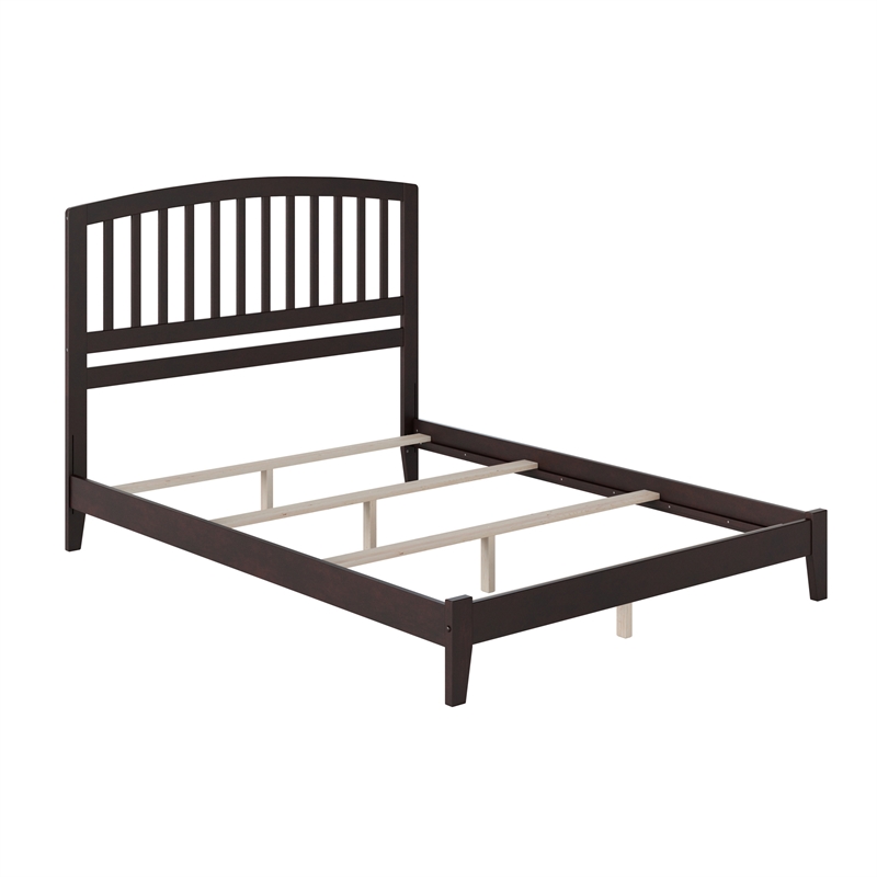 Richmond Queen Solid Wood Foundation Bed in Espresso
