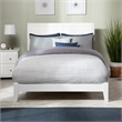 Portland Full Solid Wood Foundation Bed in White