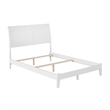 Portland Full Solid Wood Foundation Bed in White