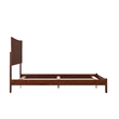 AFI Metro Full Solid Wood Panel Bed with USB Charger in Walnut