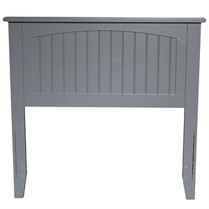 atlantic furniture nantucket panel headboard in atlantic gray