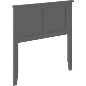 atlantic furniture madison panel headboard in atlantic gray