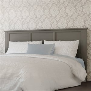 Madison King Solid Wood Panel Headboard in Grey