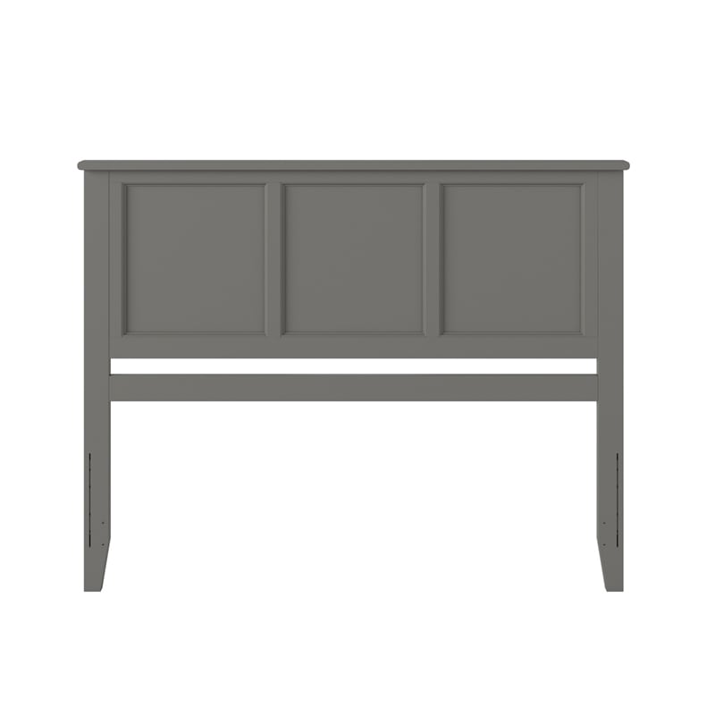 Madison King Solid Wood Panel Headboard in Grey
