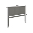 Madison King Solid Wood Panel Headboard in Grey