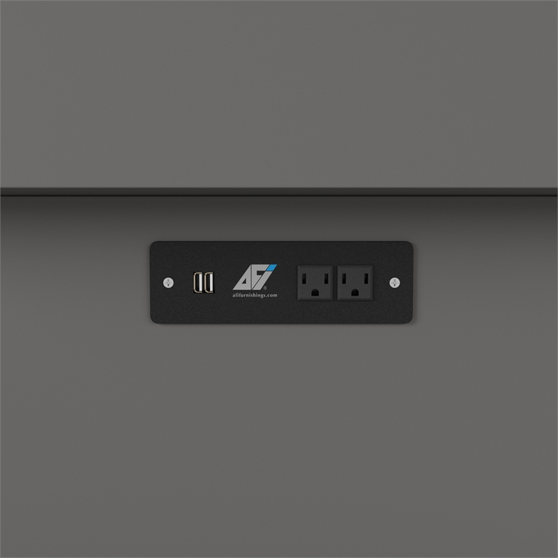 Nantucket Twin Wood Murphy Bed Chest with Mattress and Built-in Charger in Gray