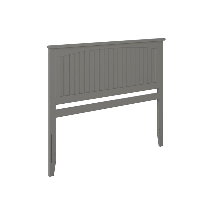 Nantucket King Wood Panel Headboard in Grey