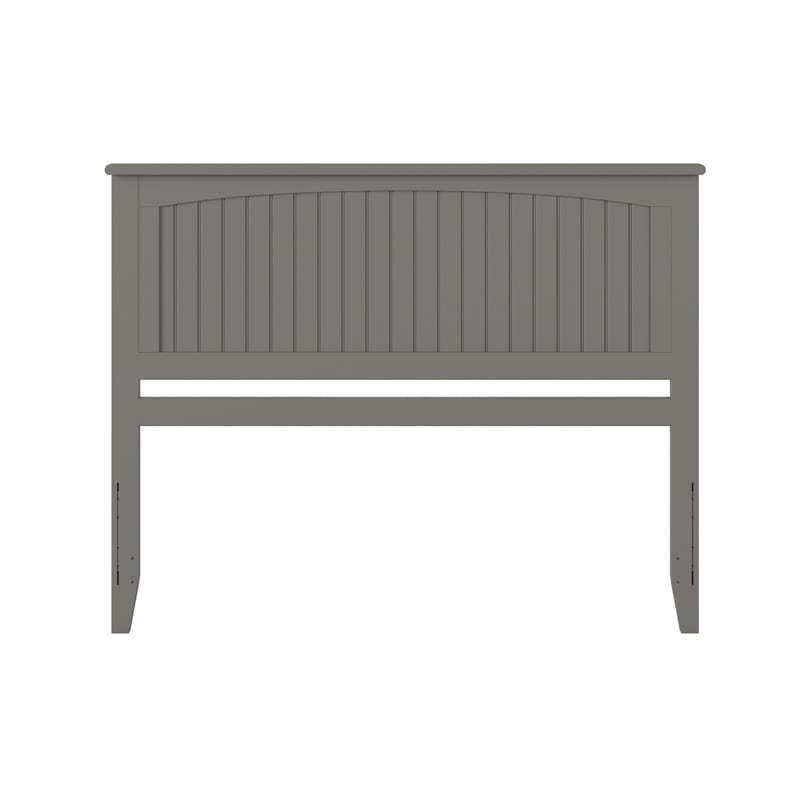Nantucket King Wood Panel Headboard in Grey