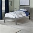 Madison Twin XL Solid Wood Platform Bed in Grey