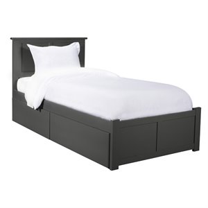 afi madison platform bed with storage in gray