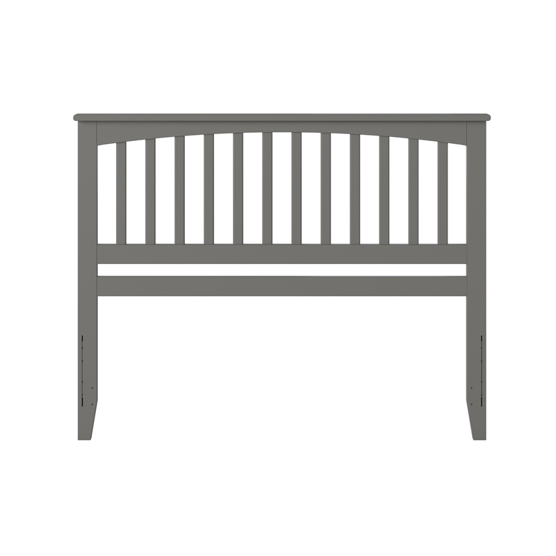 Mission Queen Wood Headboard in Grey