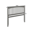 Mission Queen Wood Headboard in Grey