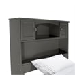 AFI Newport Twin XL Solid Wood Platform Bookcase Bed in Grey