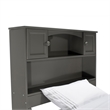 AFI Newport Twin Bookcase Solid Wood Bed in Grey